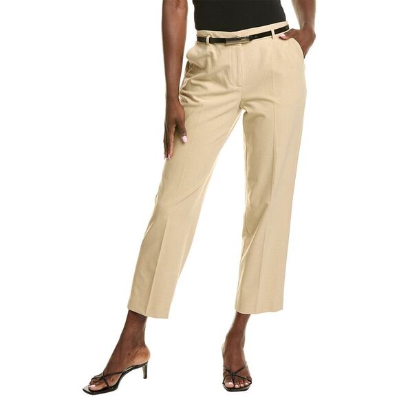 Anne Klein Womens  Straight Ankle Pant, Tan - Picture 1 of 3